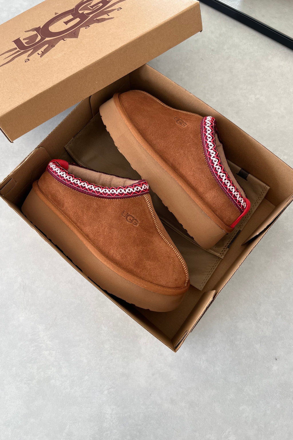 Taba Platform Slipper (Hakiki Deri)