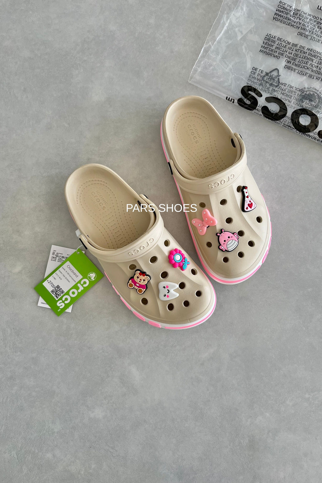 Crocs Bayaband Clog Krem & Pembe