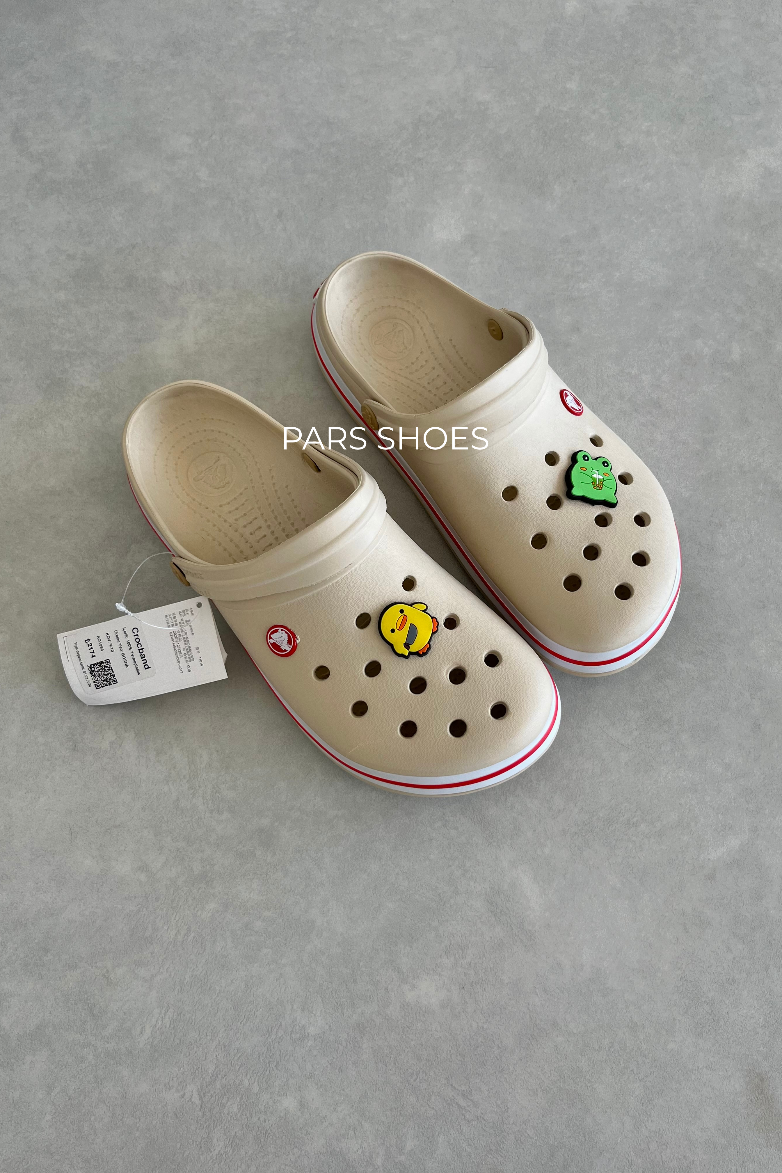 Crocs Crocband Krem & Kırmızı