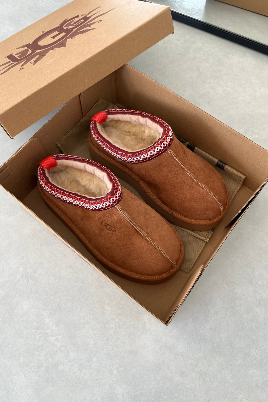 Taba Platform Slipper (Hakiki Deri)