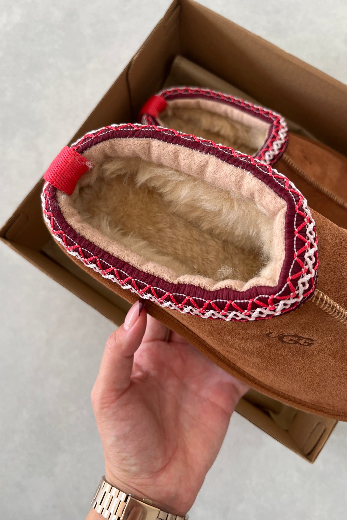 Taba Platform Slipper (Hakiki Deri)