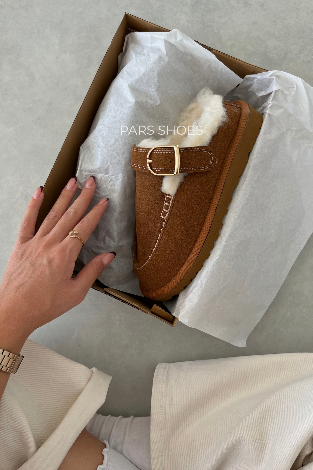 Goldenstar Evelina Clog Chestnut