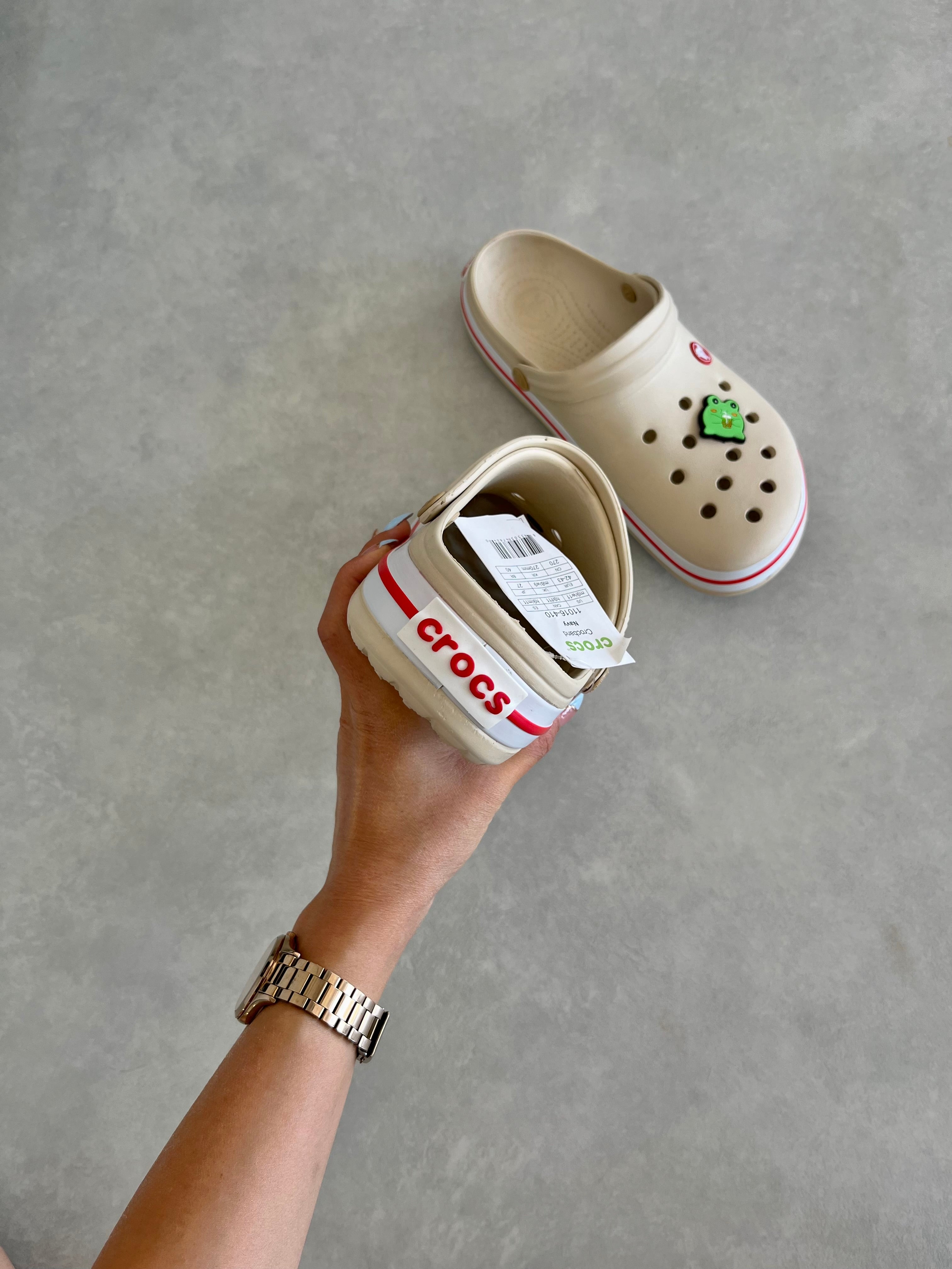 Crocs Crocband Krem & Kırmızı