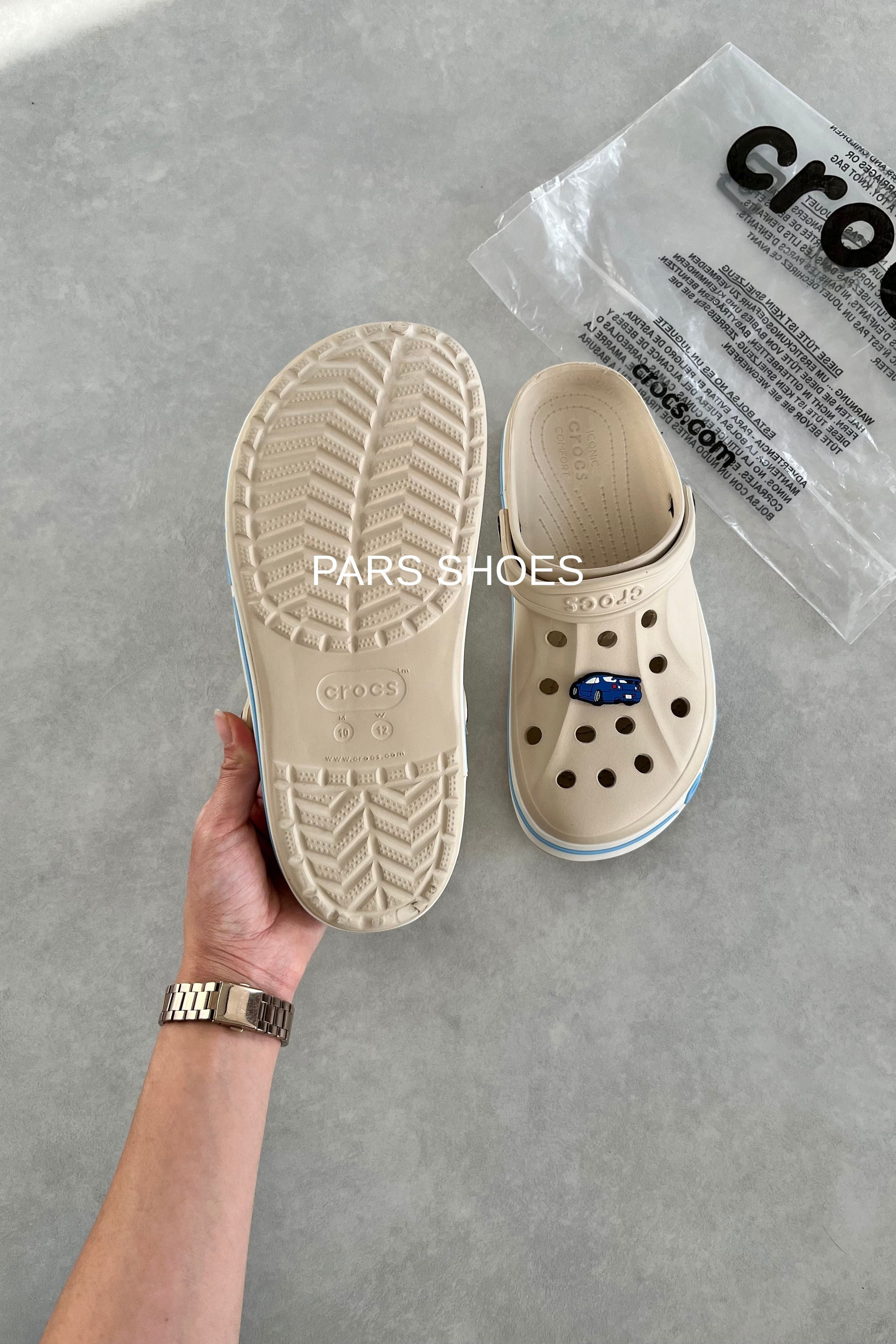 Crocs Bayaband Clog Krem & Mavi