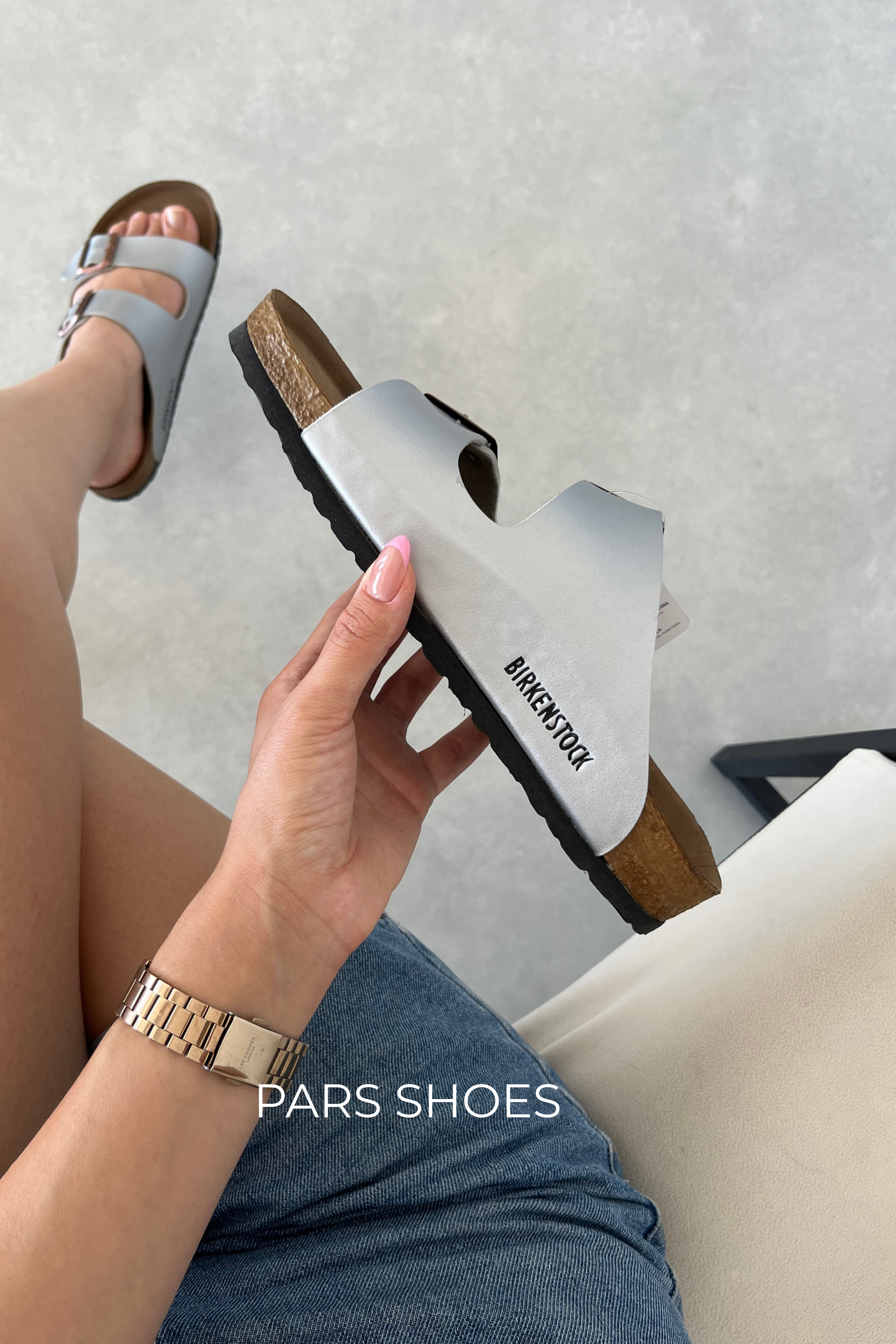 Birkenstock Arizona Gümüş