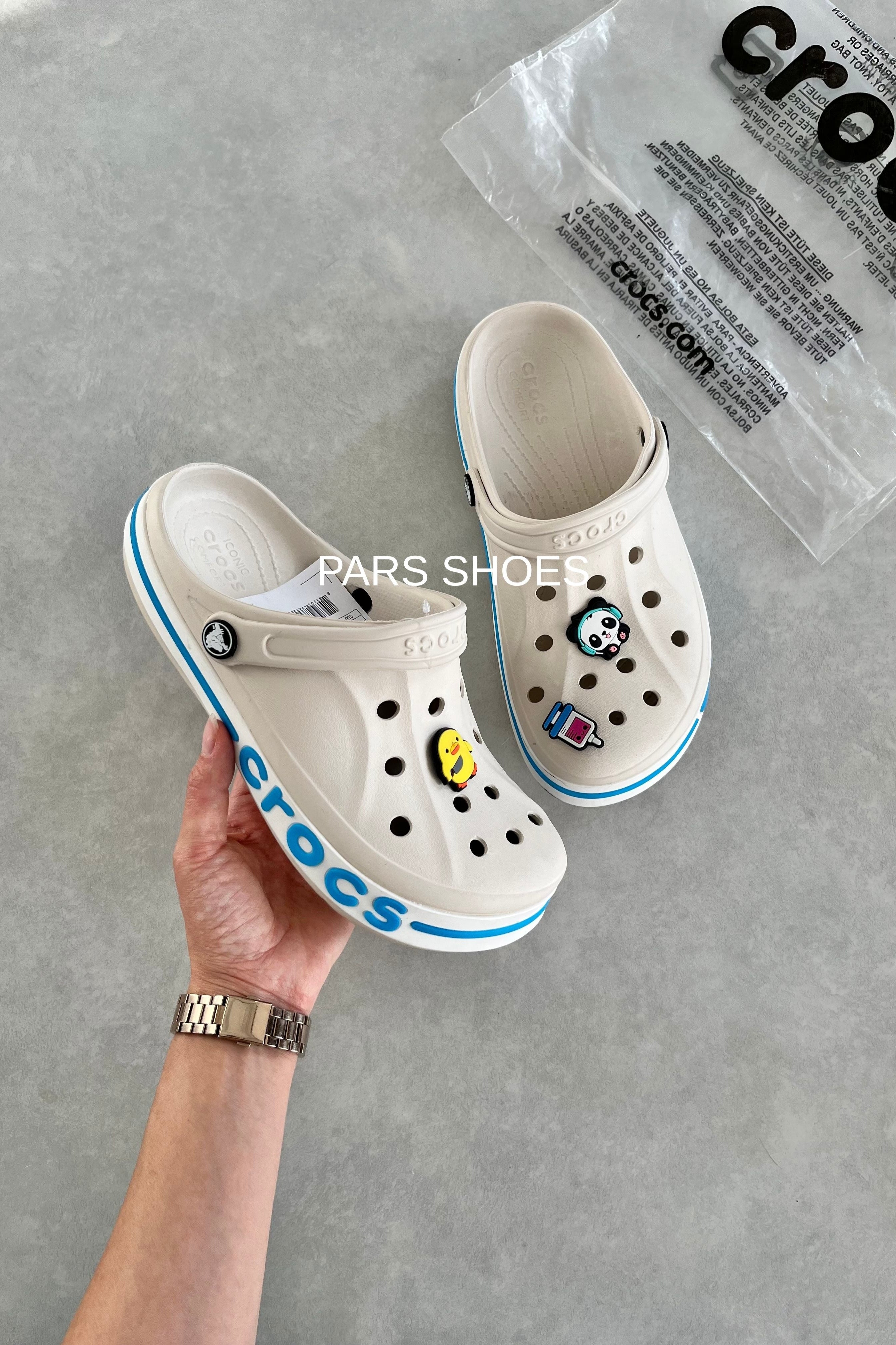 Crocs Bayaband Clog Bej & Mavi