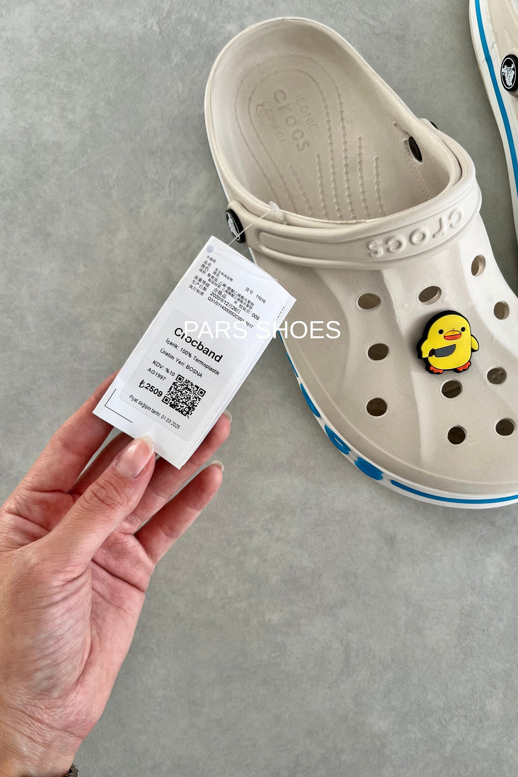 Crocs Bayaband Clog Bej & Mavi