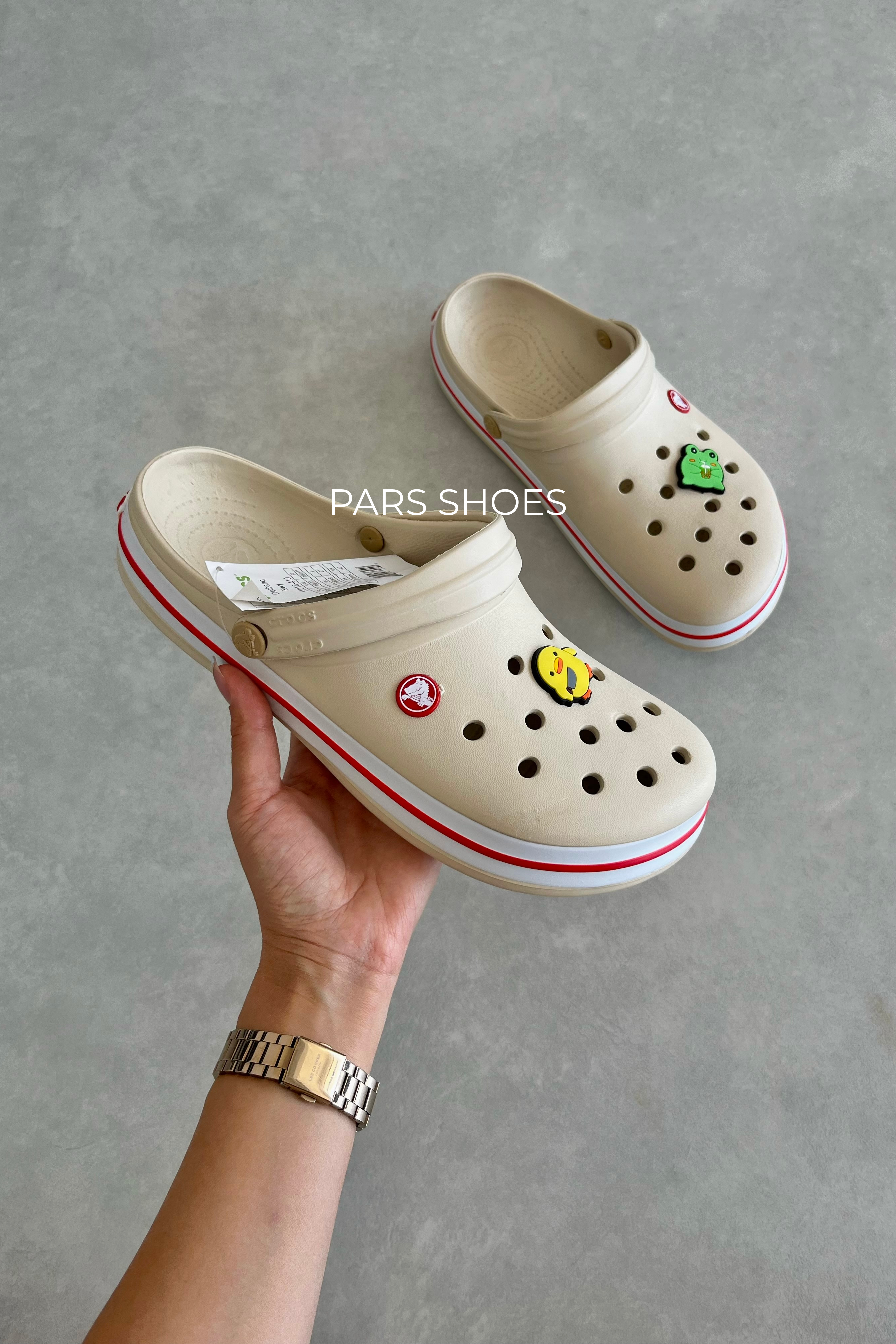 Crocs Crocband Krem & Kırmızı