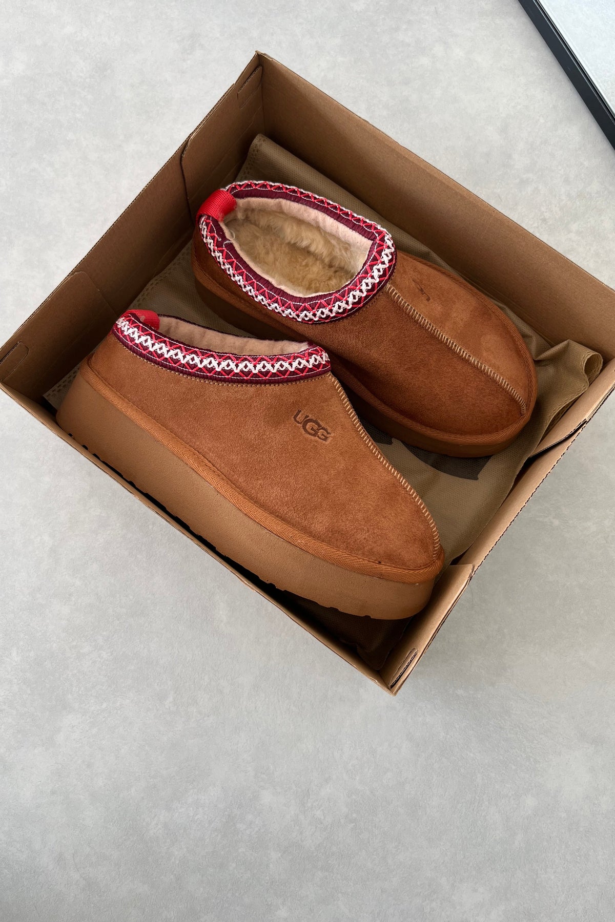 Taba Platform Slipper (Hakiki Deri)