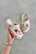 Crocs Bayaband Clog Bej & Kırmızı