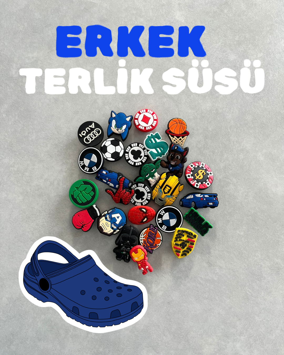 Erkek Crocs Terlik Süsü