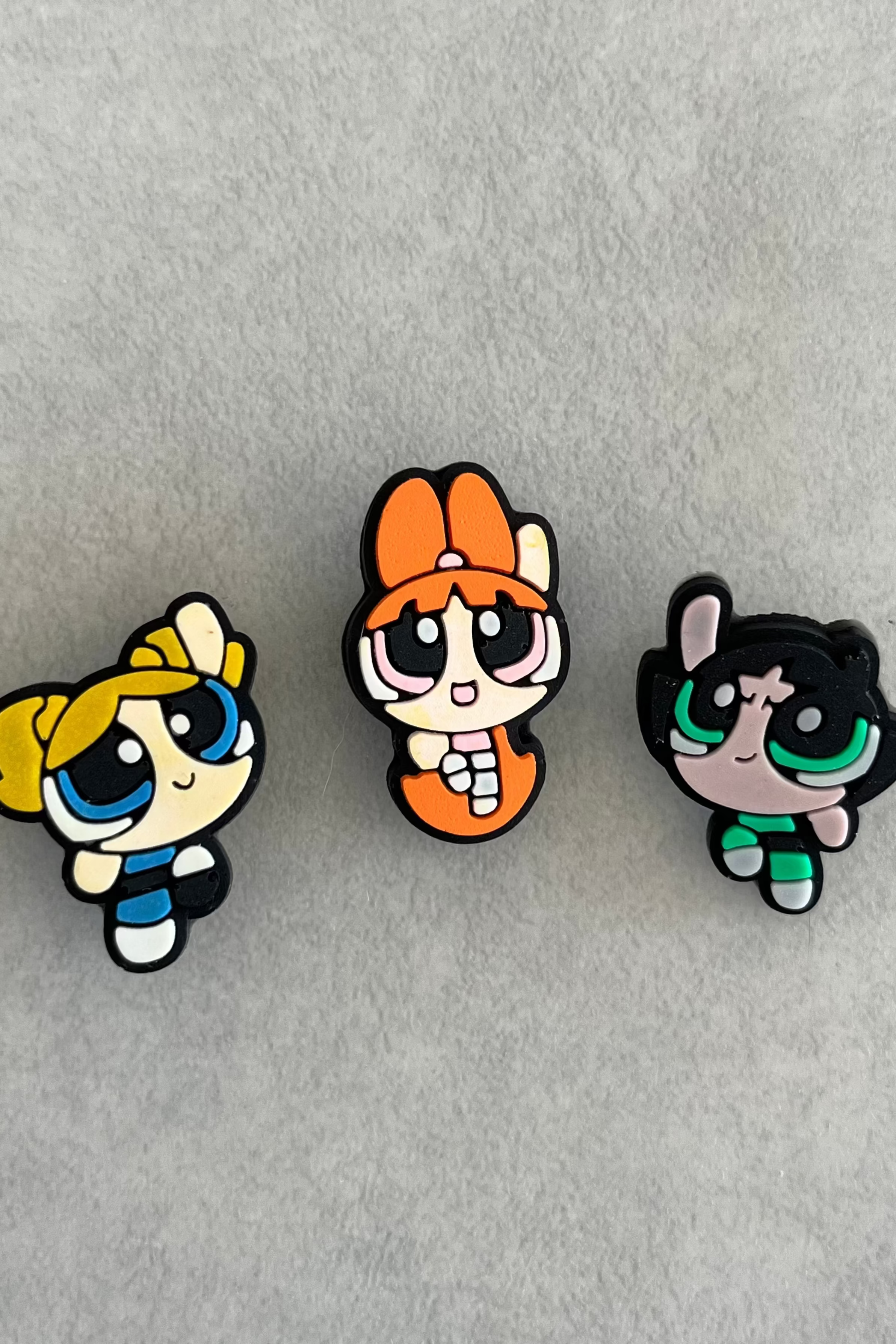 3 Adet Kadın Crocs Terlik Süsü Power Puff Girls
