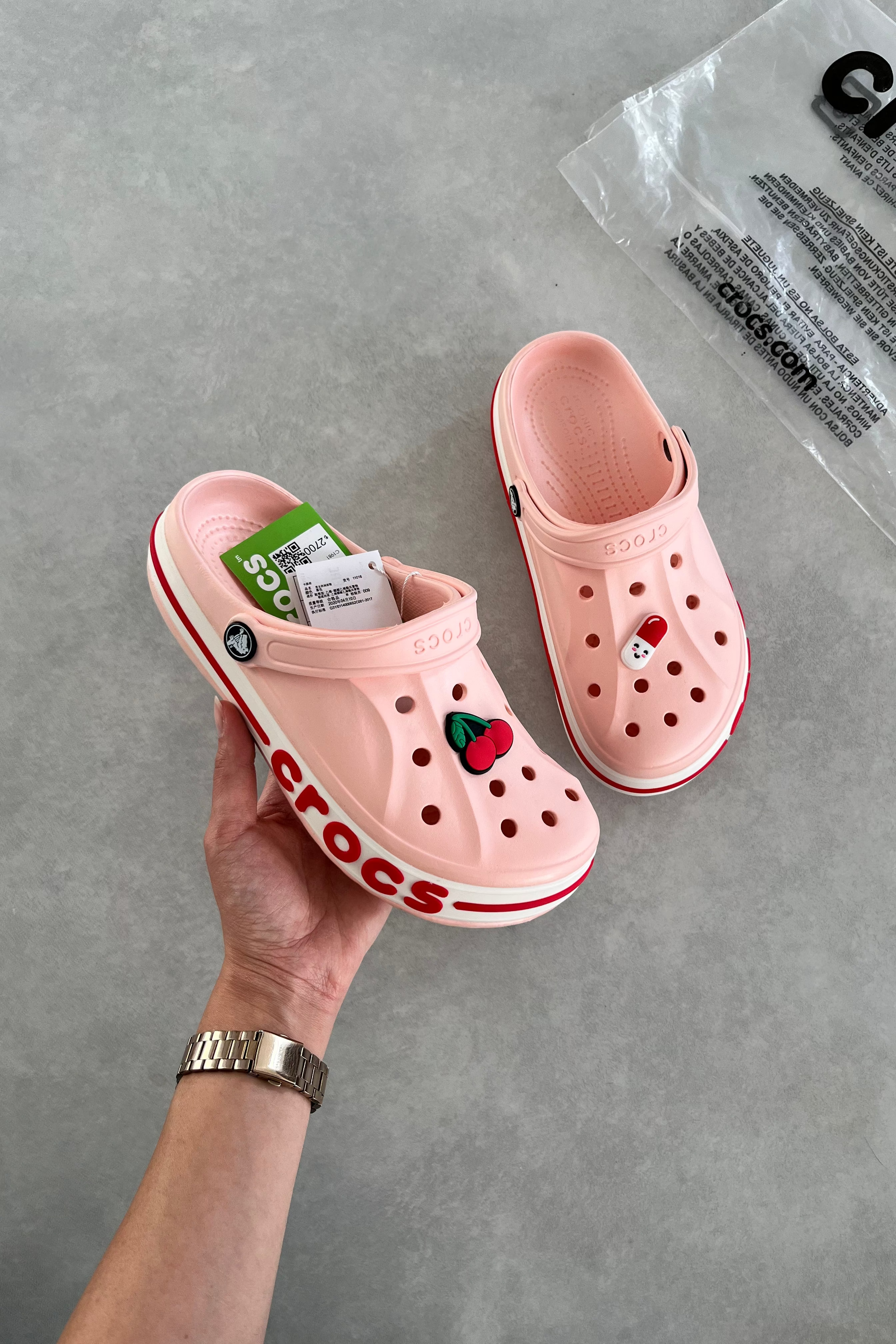 Crocs Bayaband Clog Somon & Kırmızı