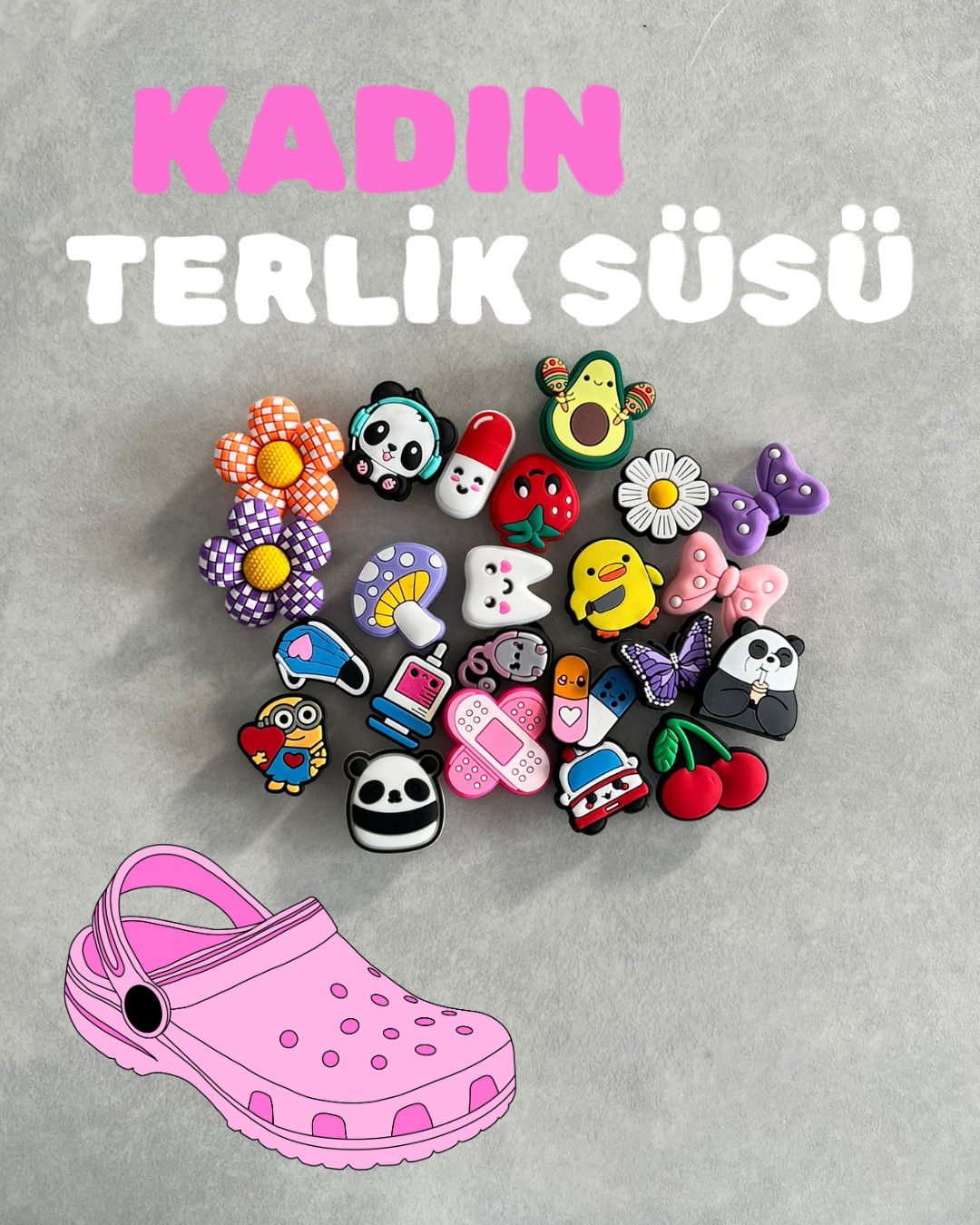 Kadın Crocs Terlik Süsü