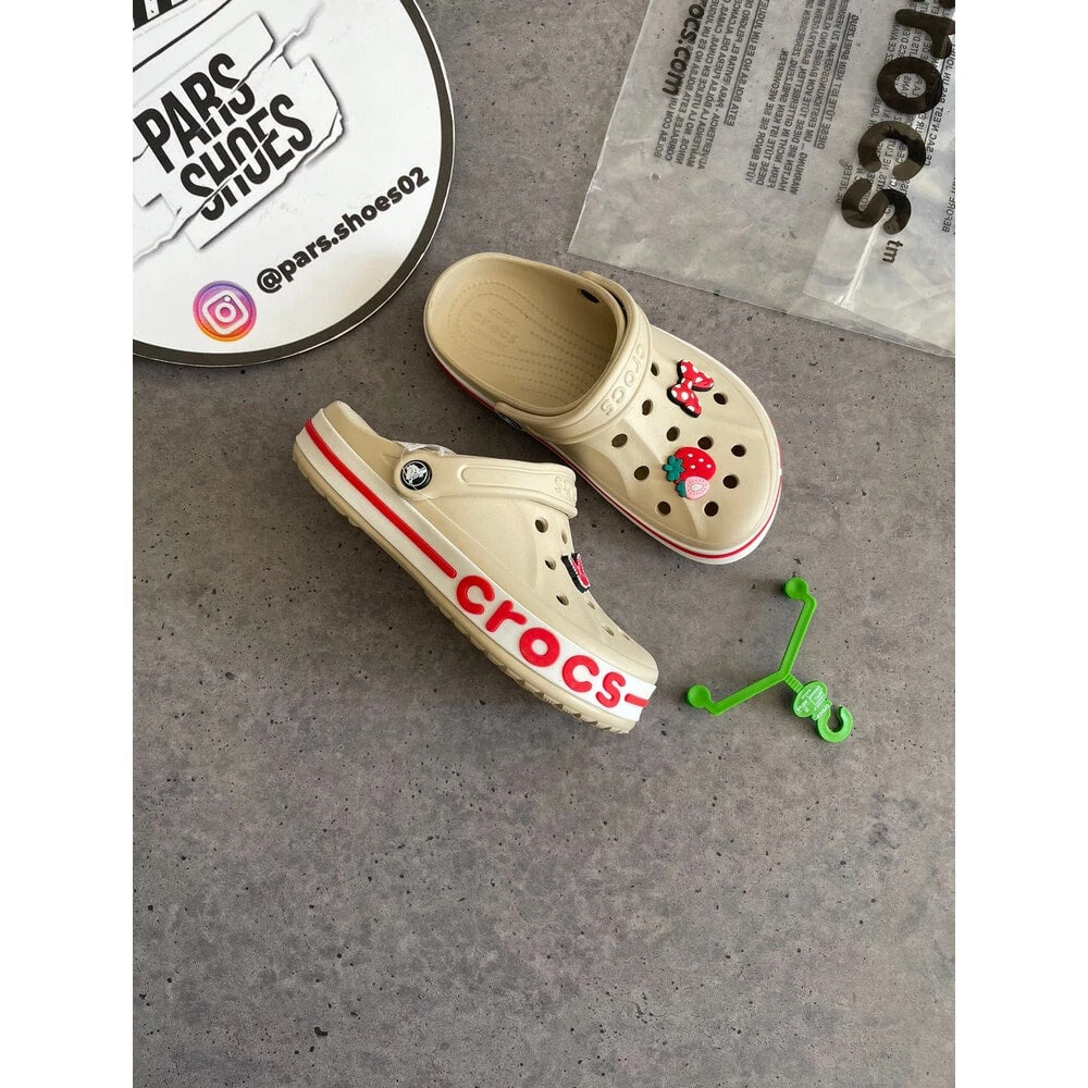Crocs Bayaband Clog Krem & Kırmızı