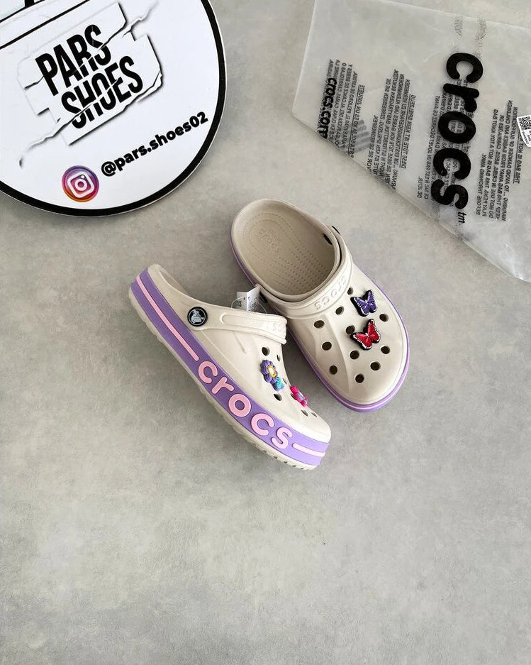 Crocs Bayaband Clog Bej & Lila