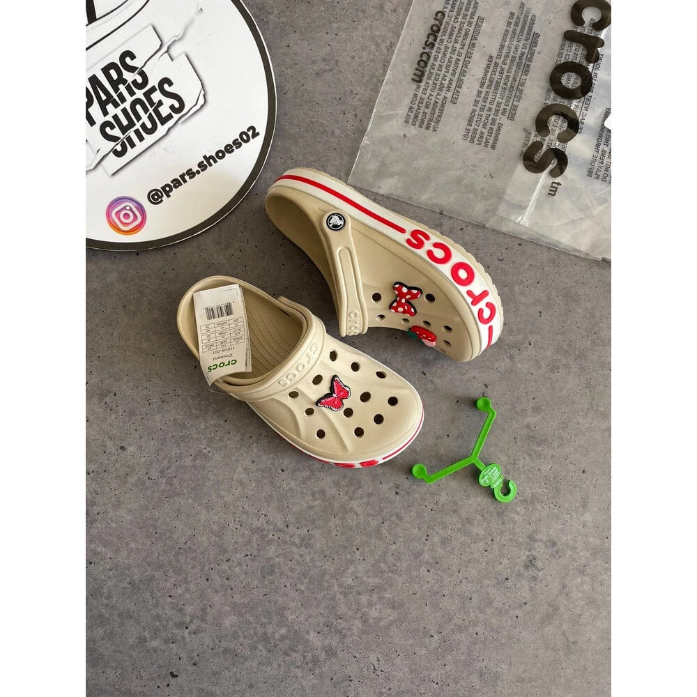 Crocs Bayaband Clog Krem & Kırmızı