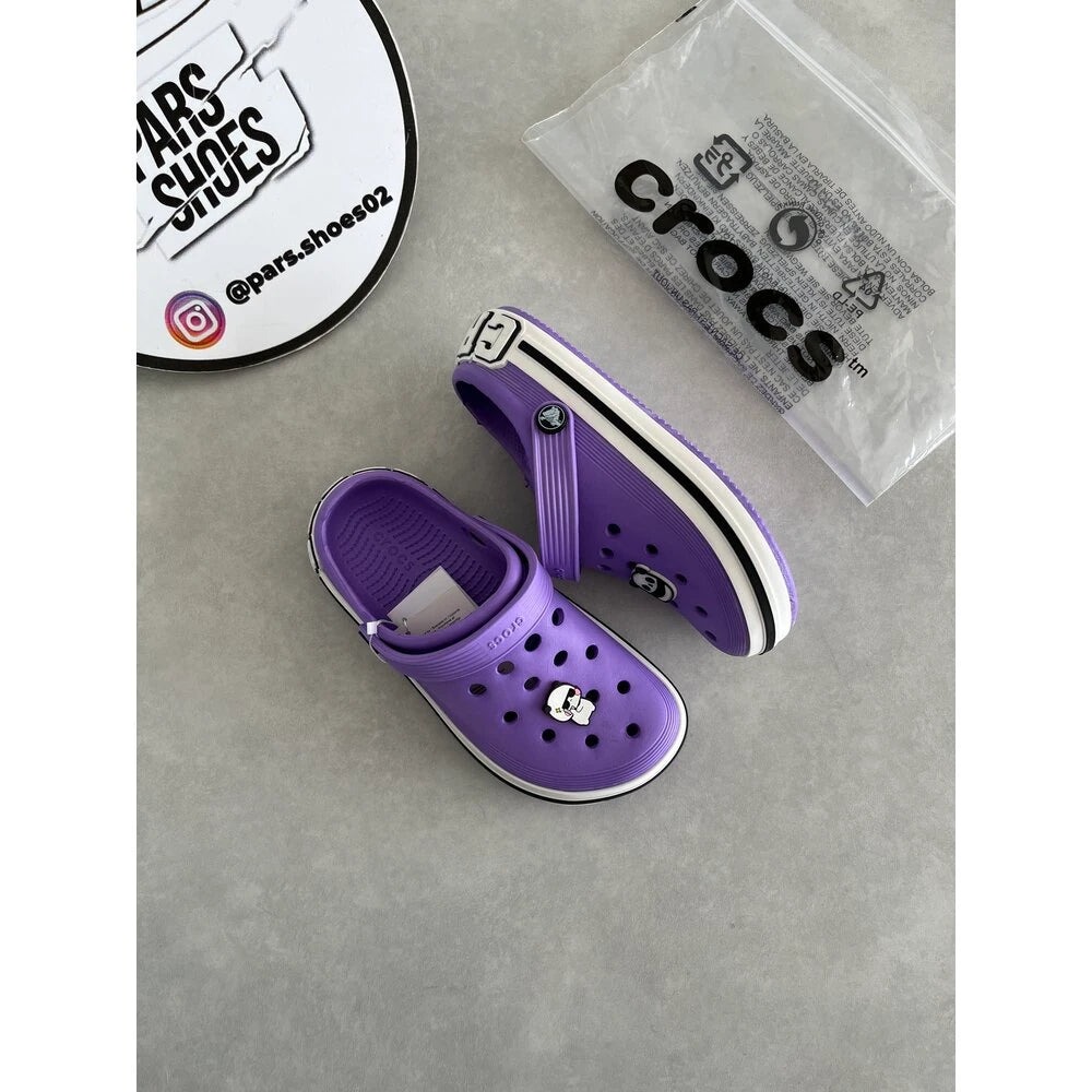 Crocs Off Court Mor & Beyaz