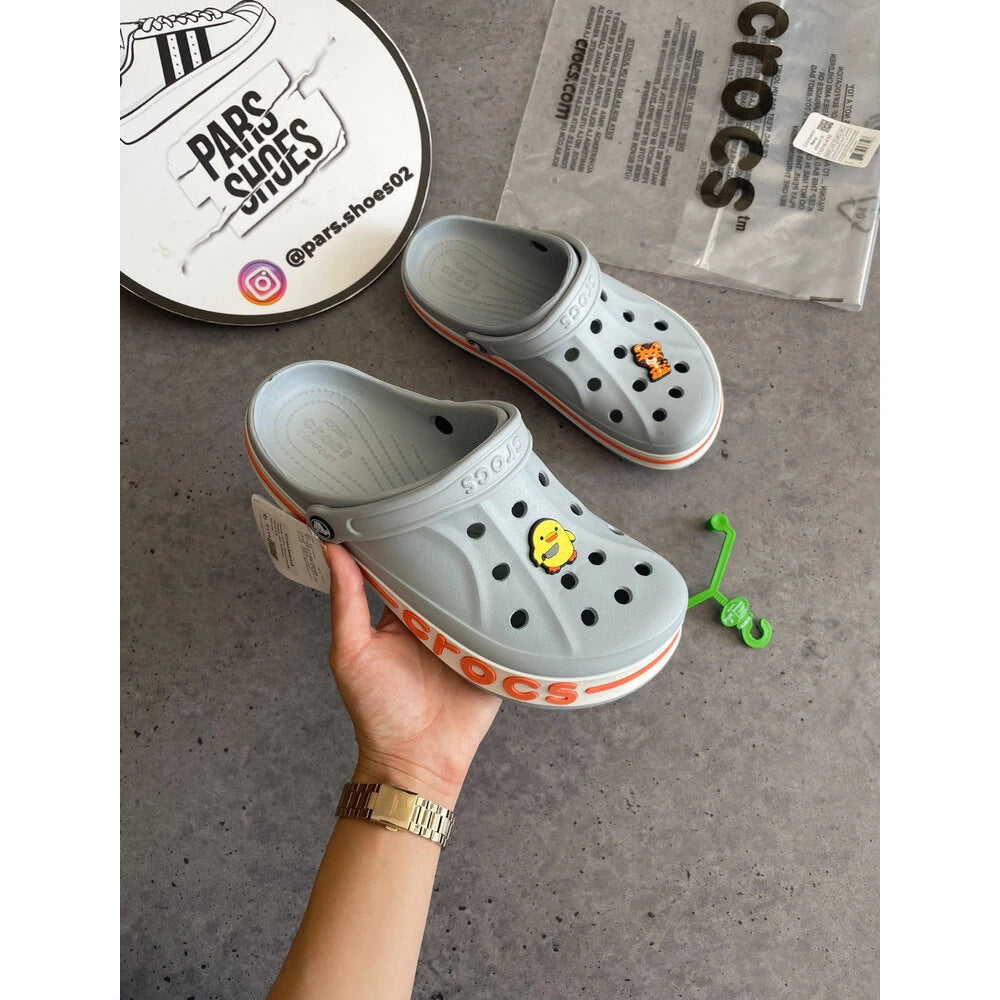 Crocs Bayaband Clog Gri & Turuncu