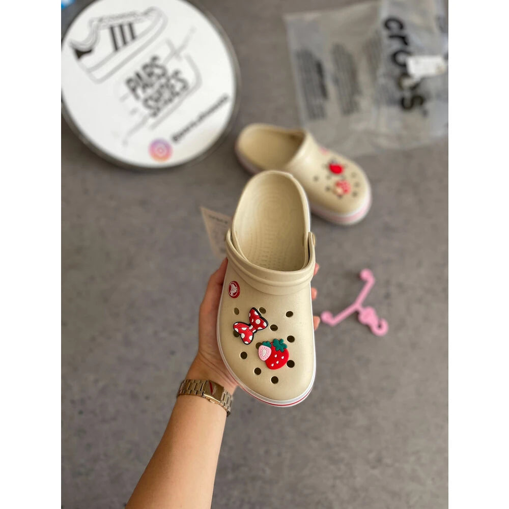 Crocs Crocband Krem & Kırmızı