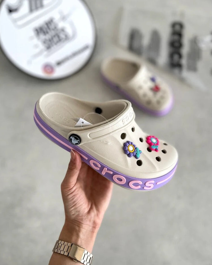 Crocs Bayaband Clog Bej & Lila