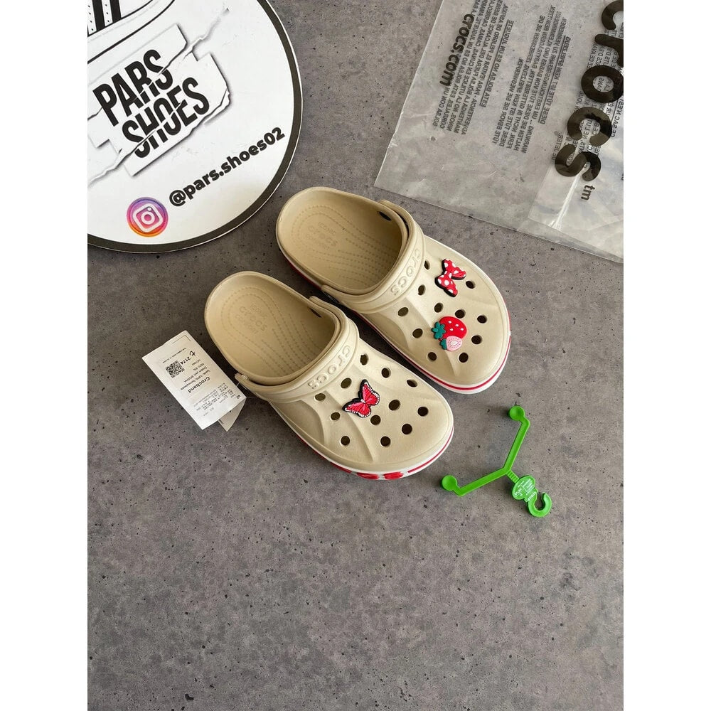 Crocs Bayaband Clog Krem & Kırmızı