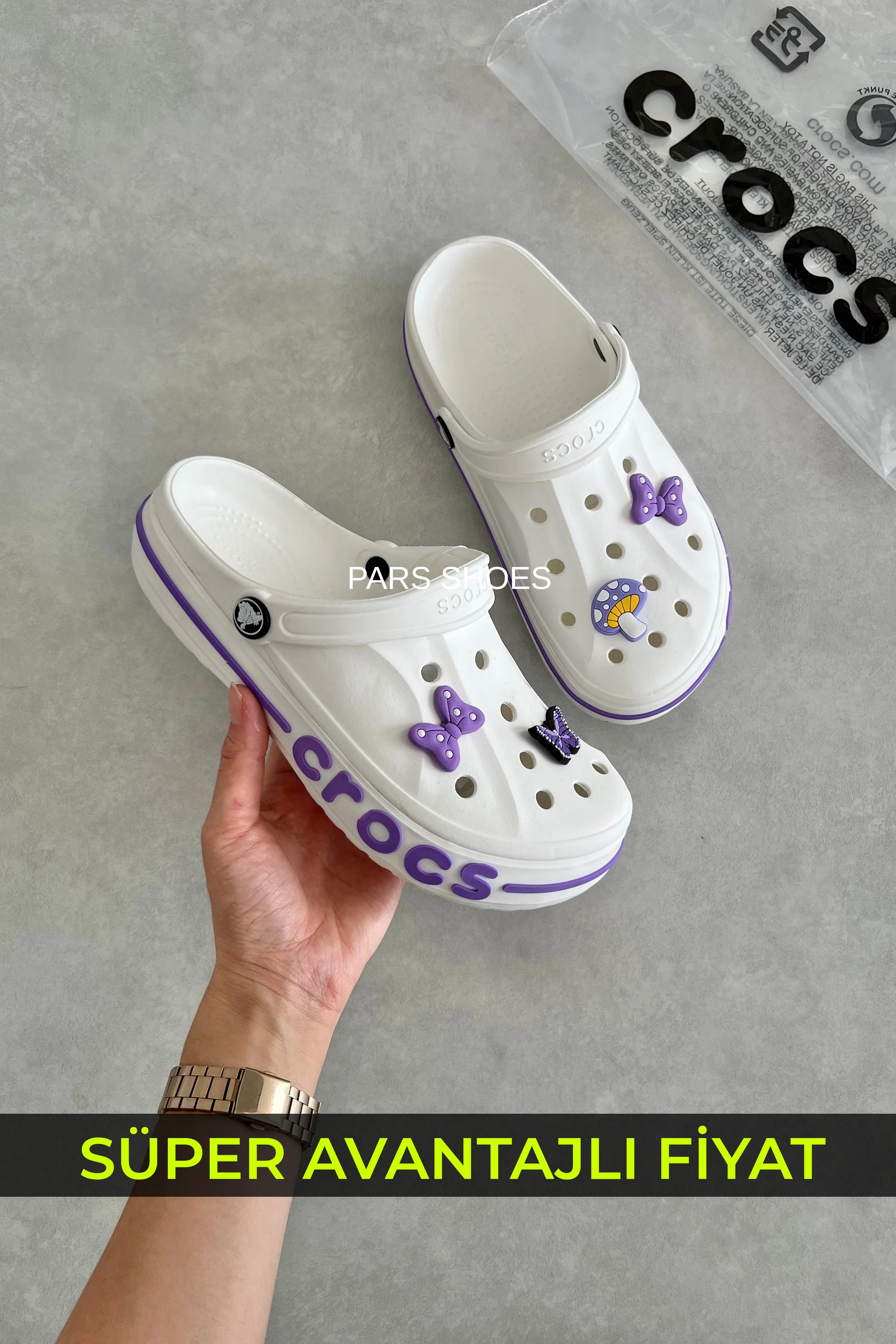Crocs Bayaband Clog Beyaz & Mor